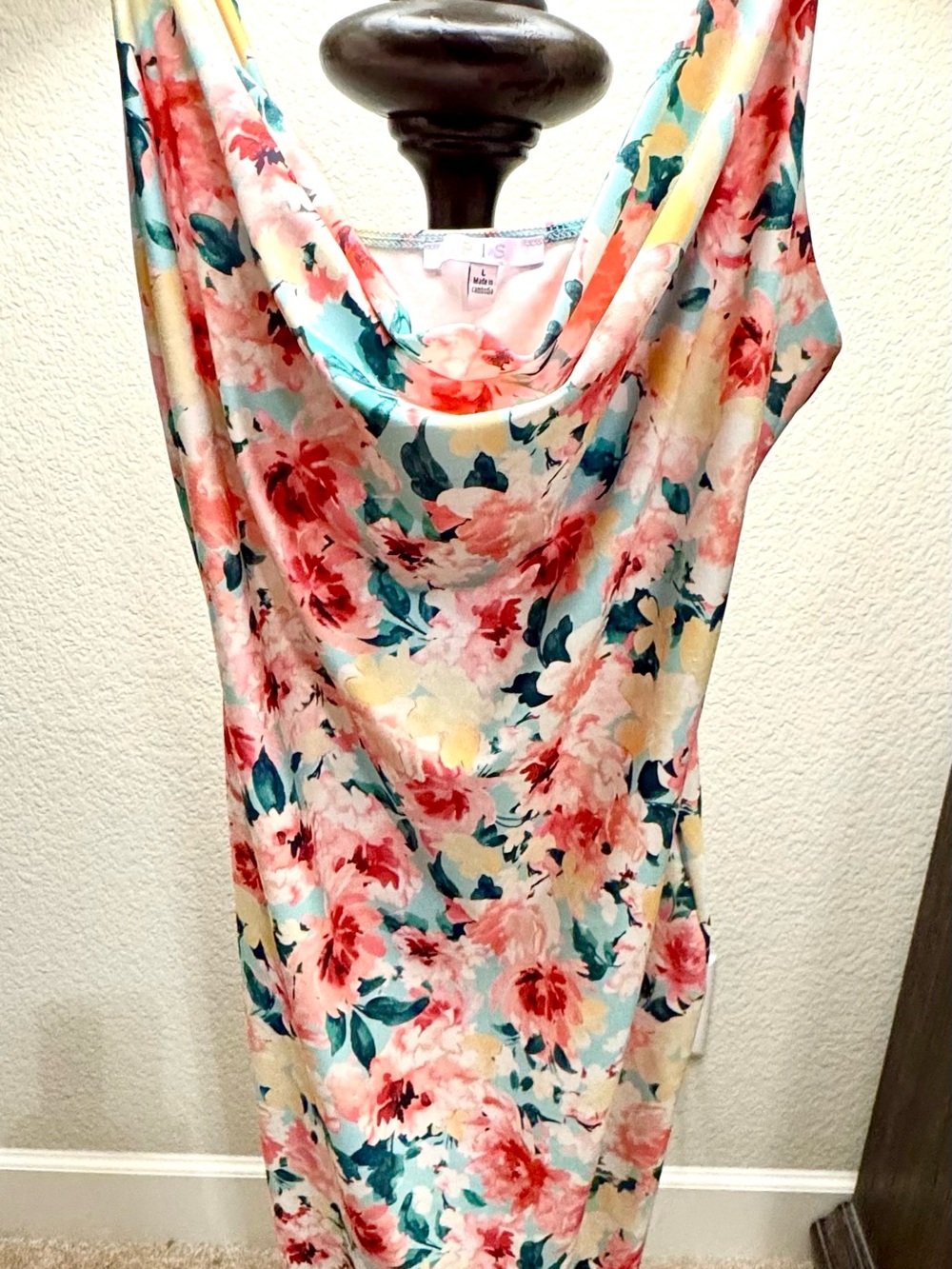 iris Floral Girls Skirt in Coral, Mint & Yellow